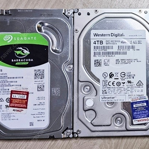 시게이트 2tb hdd / wd 4tb hdd