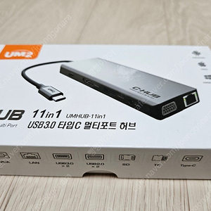 아임커머스 UM2 UMHUB-11IN1 (11포트/USB 3.0 Type C)