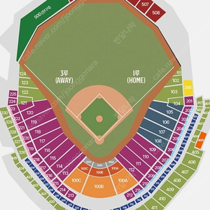 한화vs 기아 3/28일 3루내야지정석 215구역 3열 단석 양도합니다