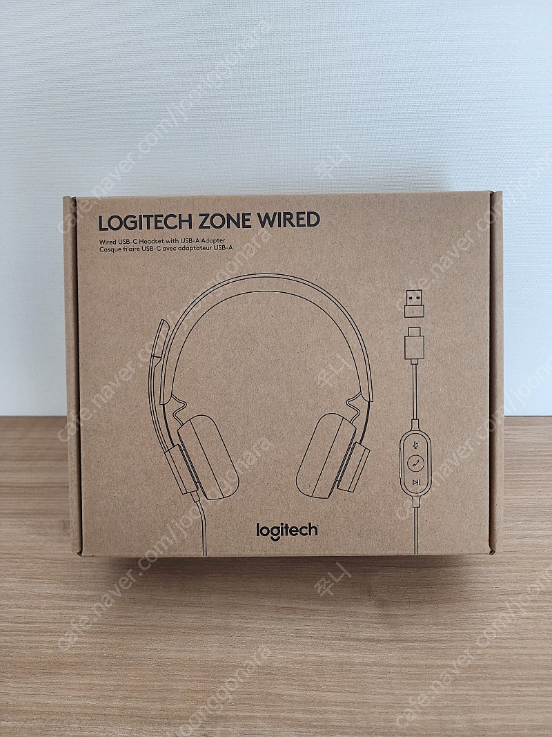 Logitech(로지텍) Zone Wired 유선 헤드셋 노이즈캔슬링 미개봉