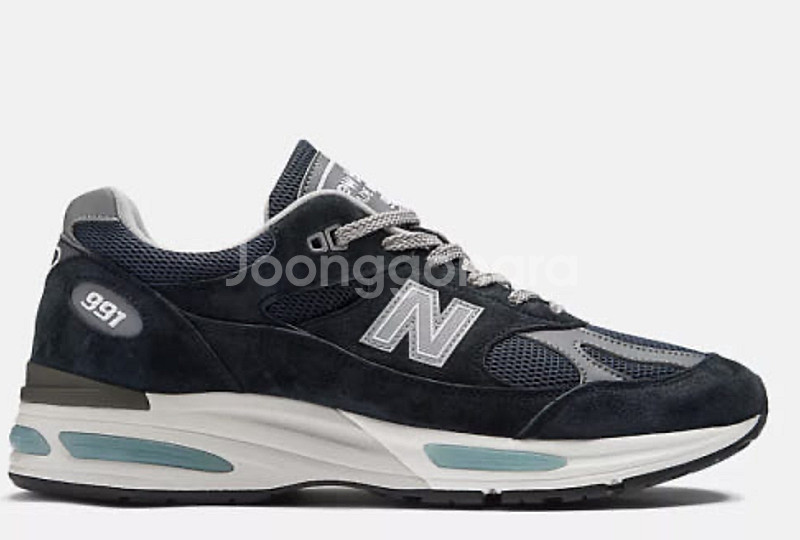 뉴발란스 991v2 네이비 급처--0