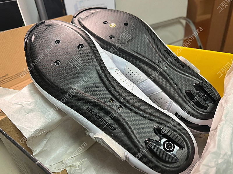 게르네 카본 화이트 (G.코나) 클릿슈즈 (MTB, 싸이클, 로드 슈즈)--1