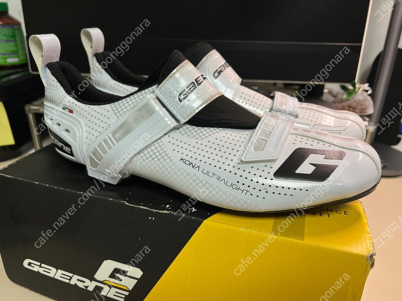 게르네 카본 화이트 (G.코나) 클릿슈즈 (MTB, 싸이클, 로드 슈즈)--2