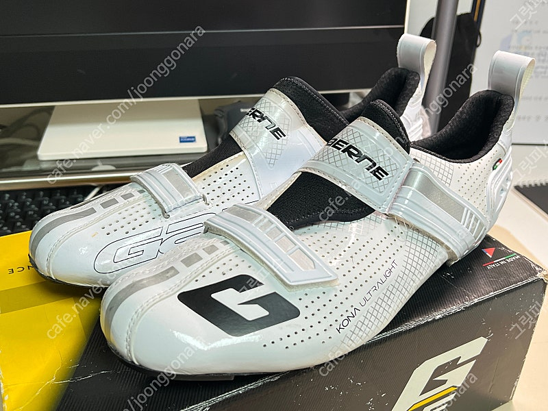 게르네 카본 화이트 (G.코나) 클릿슈즈 (MTB, 싸이클, 로드 슈즈)--4
