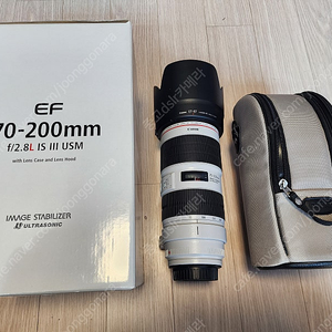 캐논 70-200mm f2.8 L is iii usm 새새아빠백통 , 10-22mm f3.5-4.5 usm 광각렌즈 판매합니다.