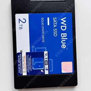 WD Blue 2TB SSD SATA 팝니다.