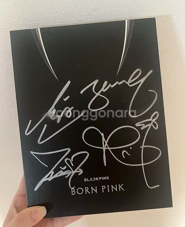 블랙핑크 본핑크 born pink 친필싸인 판매--0