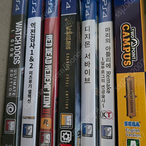 ps4 게임 팝니다(역전검사/타이니티나/디지몬서바이브/마리의아틀리에 등)