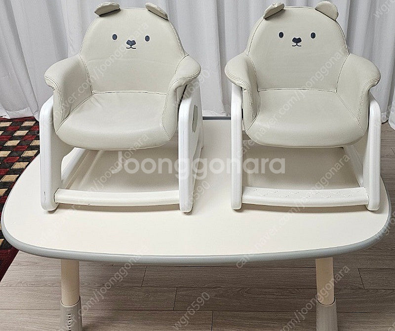 일룸 팅클팝 1200 땅콩책상 + 리바트뚜뚜 의자2개 ...--0