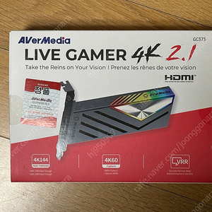 에버미디어 캡처보드 Live Gamer 4K GC575 미개봉 새상품 판매합니다.