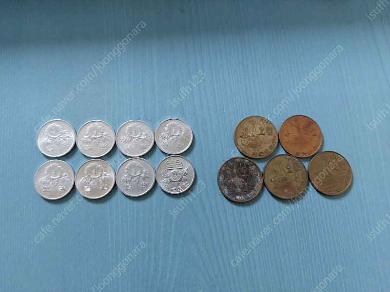 (옛날동전)1원/5원 주화 동전 일괄판매 합니다 이미지