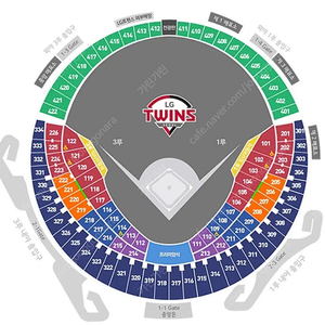 3/25 (화) LG vs 한화 3루 네이비 327블록 2연석 or 4연석 양도합니다