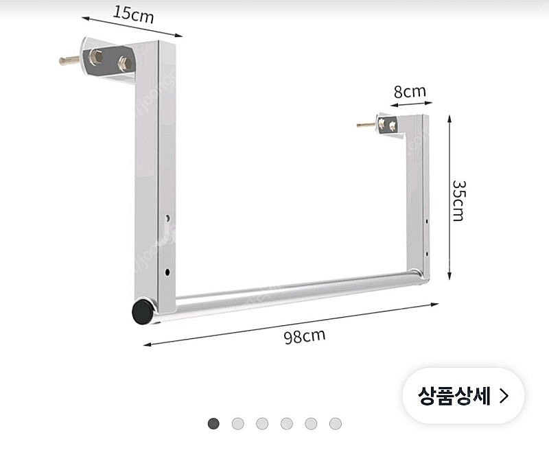스테인레스 벽부착 철봉 풀업바 치닝디핑--0