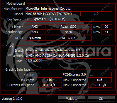 3700X B550M 박격포 2666 16GB--9