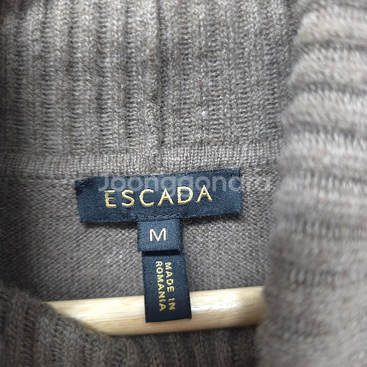 에스카다 ESCADA 울 캐시미어 브라운 터틀넥 니트 ...--1