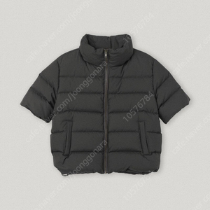 스무스무드 하프 패딩 Berliner Half Sleeve Puffer Jacket Dark Gray