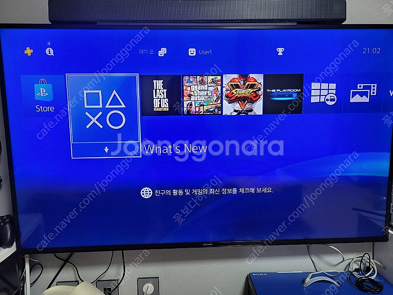 플스4 본체 듀얼쇼크 타이틀 2개--0