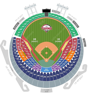 3/22(토) LG VS 롯데 1루 오렌지석 연석