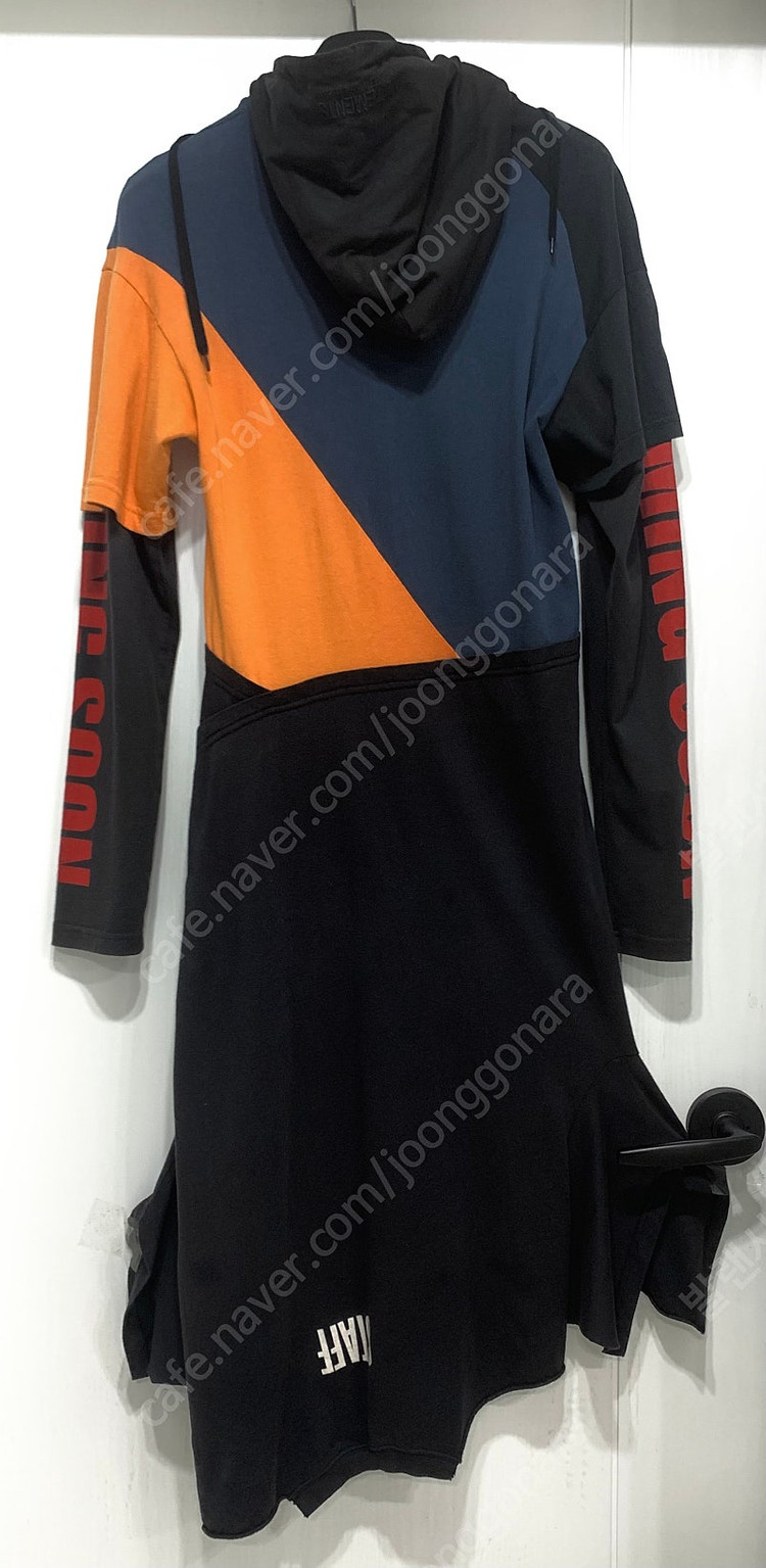 [XS]18SS 베트멍 패치워크 후드 티셔츠 드레스 이미지