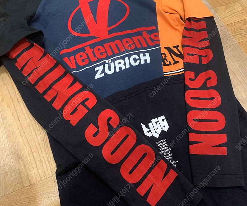 [XS]18SS 베트멍 패치워크 후드 티셔츠 드레스 이미지