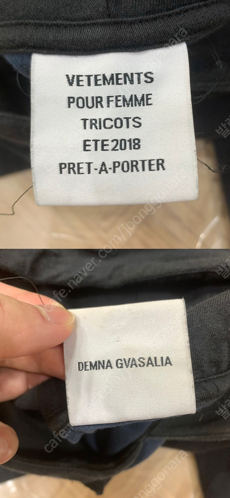 [XS]18SS 베트멍 패치워크 후드 티셔츠 드레스 이미지