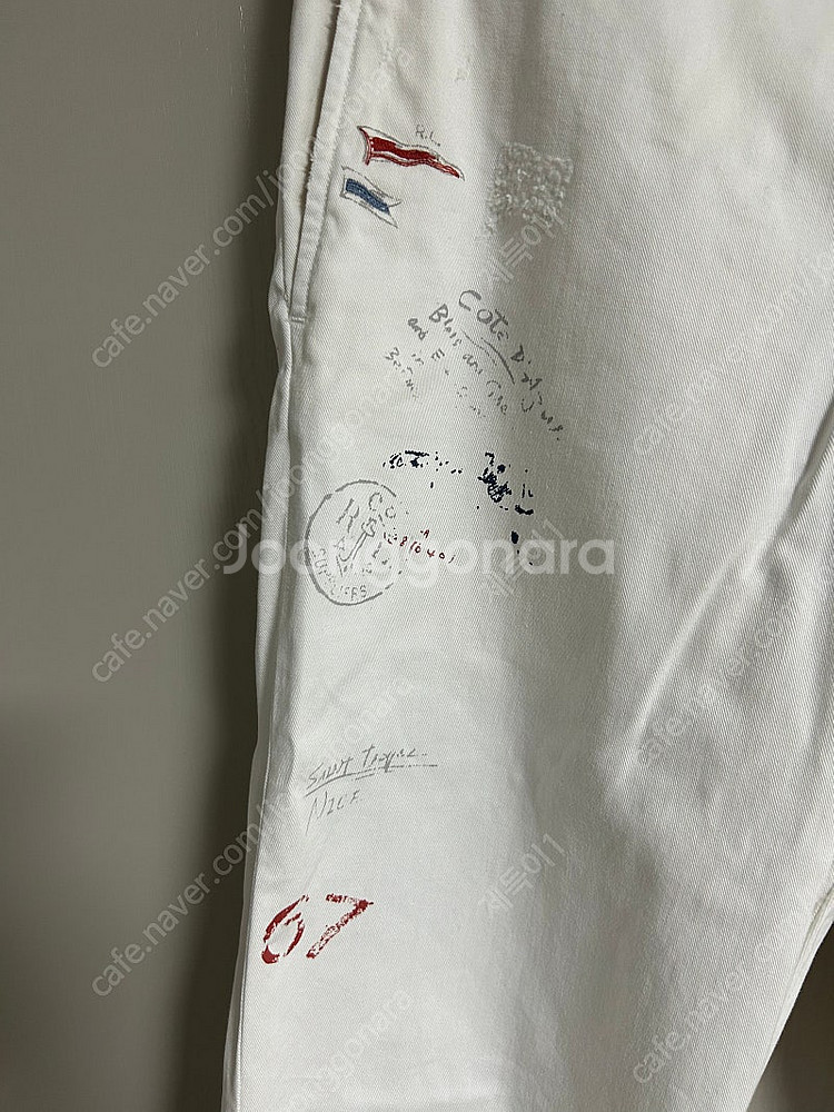 [33]폴로 랄프로렌 그래픽 치노팬츠 화이트--3