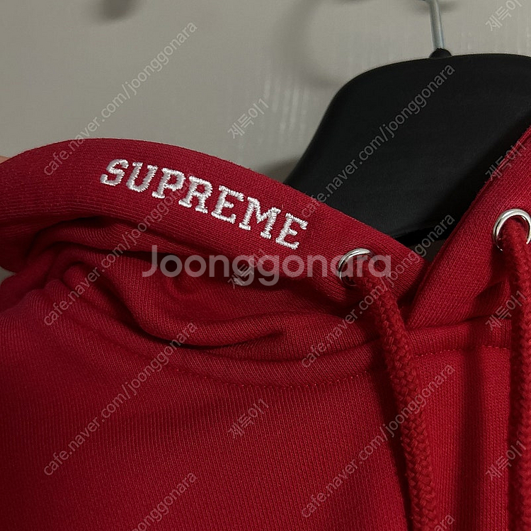 [L]슈프림 x 챔피온 후드 레드--2