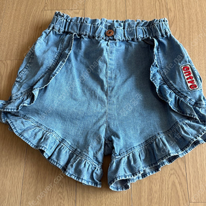 리미떼두두 데님 프릴 반바지 XL