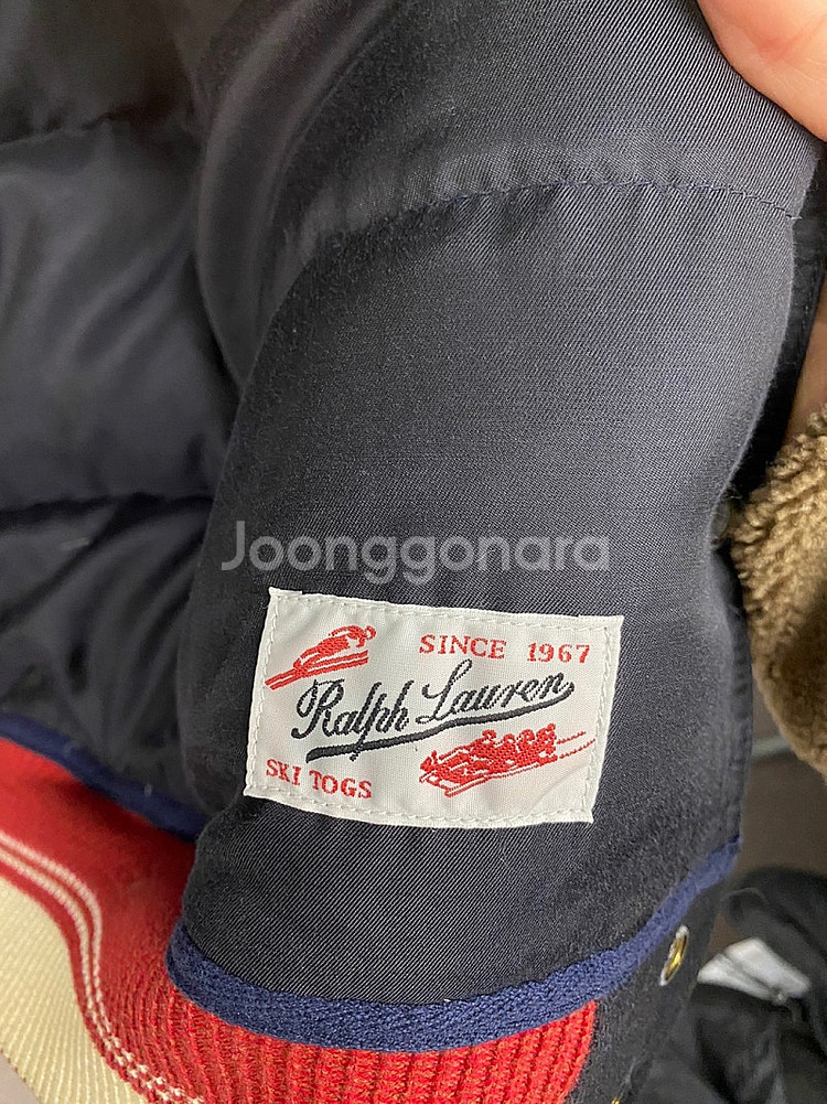 레어 폴로 랄프로렌 봅슬레이 바시티 스타디움 다운 패딩...--4