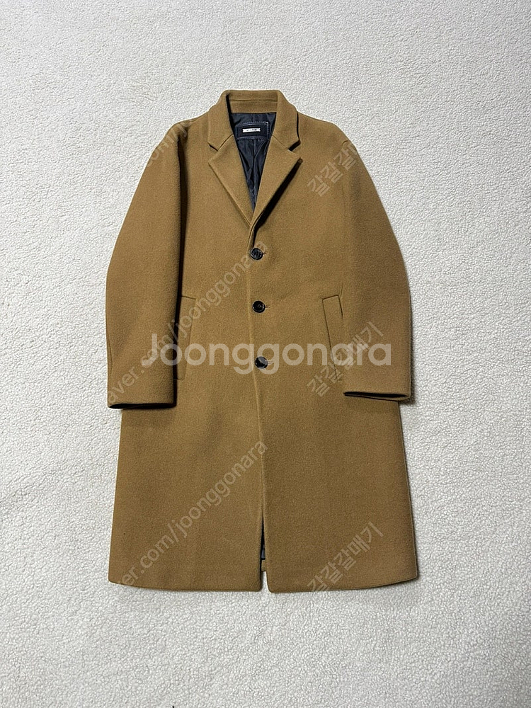 시스템옴므 캐시미어 블렌디드 싱글 카멜 코트 자켓 95...--0