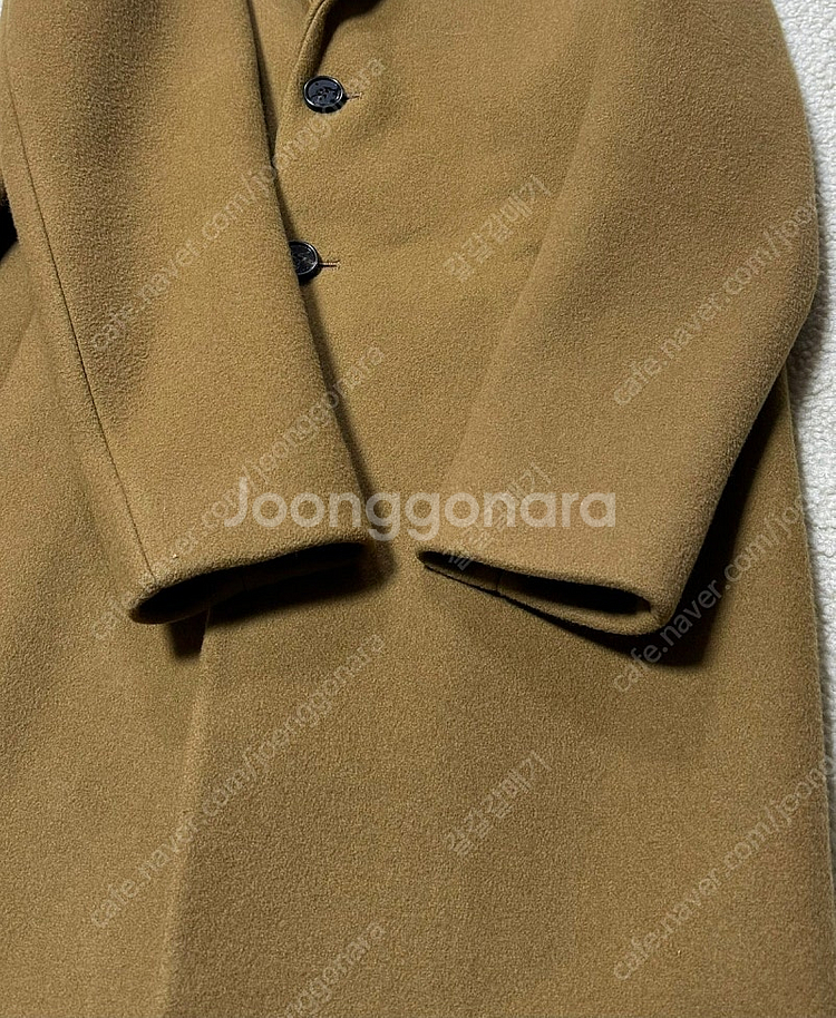 시스템옴므 캐시미어 블렌디드 싱글 카멜 코트 자켓 95...--1