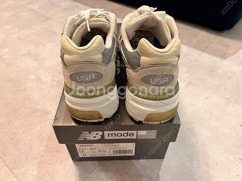 뉴발란스 992 NC 화이트 실버 240 US6--4