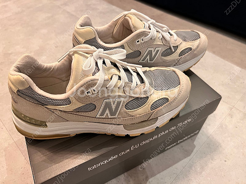 뉴발란스 992 NC 화이트 실버 240 US6--5