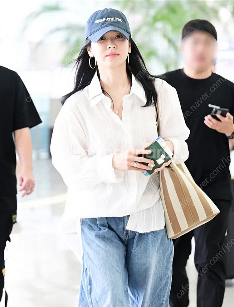 송혜교 블라우스 / 모이아 블라우스 sheer stri...--4