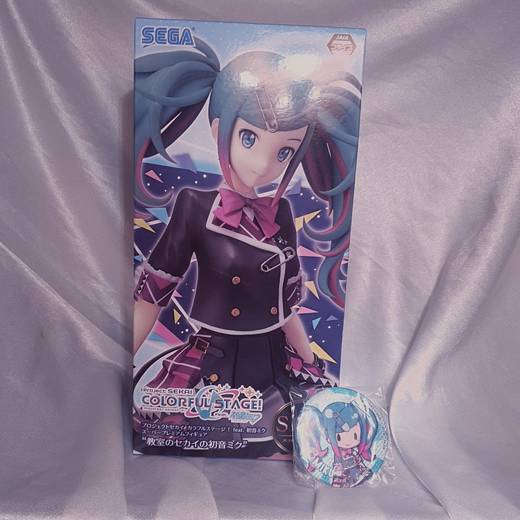 보컬로이드 하츠네 미쿠 프세카 프로세카 레오니 버싱 버츄얼싱어 미소녀 피규어 캔뱃지 일괄 미개봉 이미지