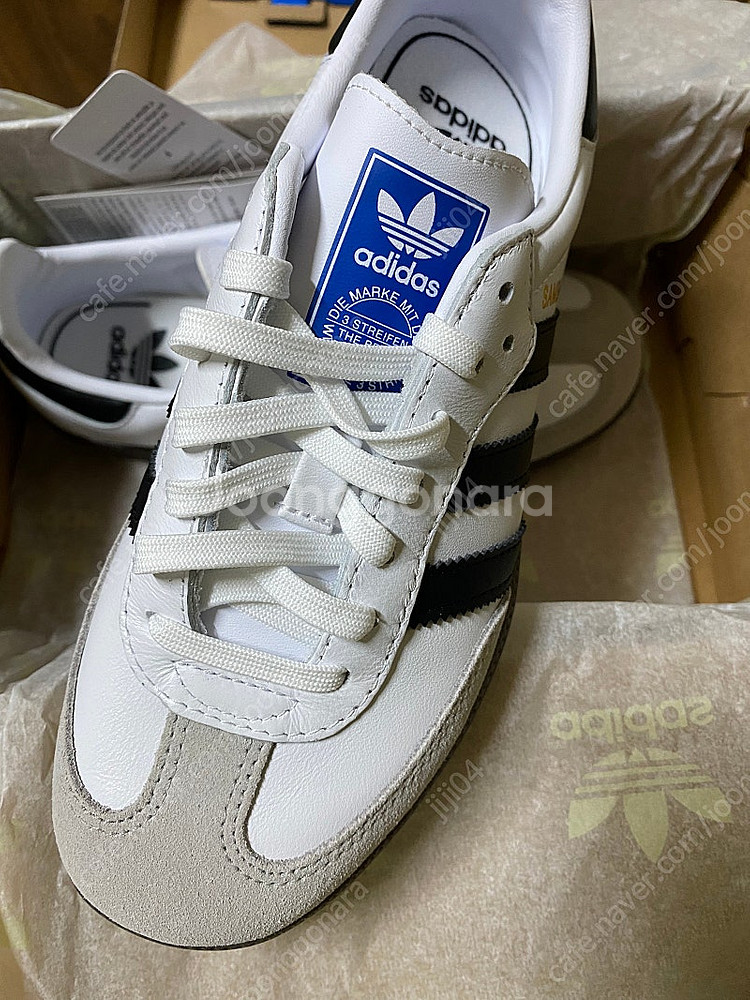 새상품) 아디다스 210사이즈 키즈 삼바OG 화이트--4