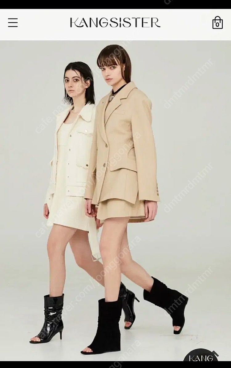 강자매 웨지토오픈부츠 240사이즈--5