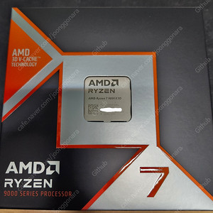 [75만원] AMD 라이젠7 9800X3D 국내 정품 미개봉 판매합니다.