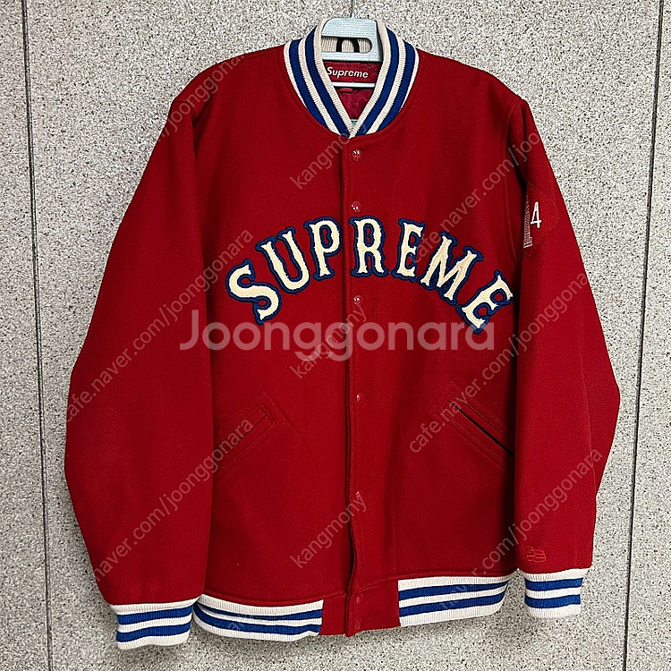 [XL] 슈프림 뉴욕 1994 스타장 바시티 자켓 레드...--0
