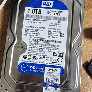 WD Blue HDD 1TB 팝니다.