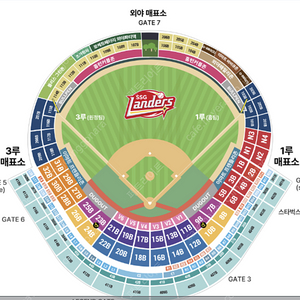 3/22 SSG 두산 개막전 로케트배터리 외야파티덱 4연석 정가양도