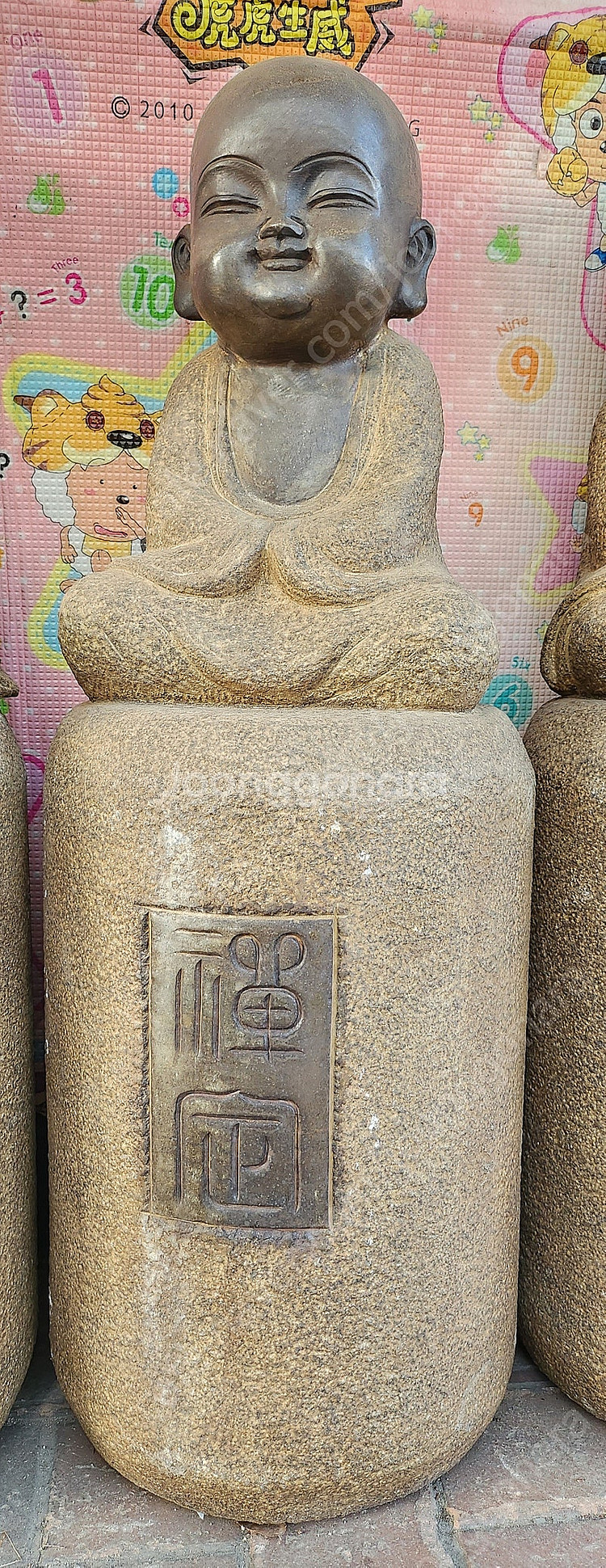 돌 동자승.석불. 불상 .(높이 83cm.6개 일괄 3...--4