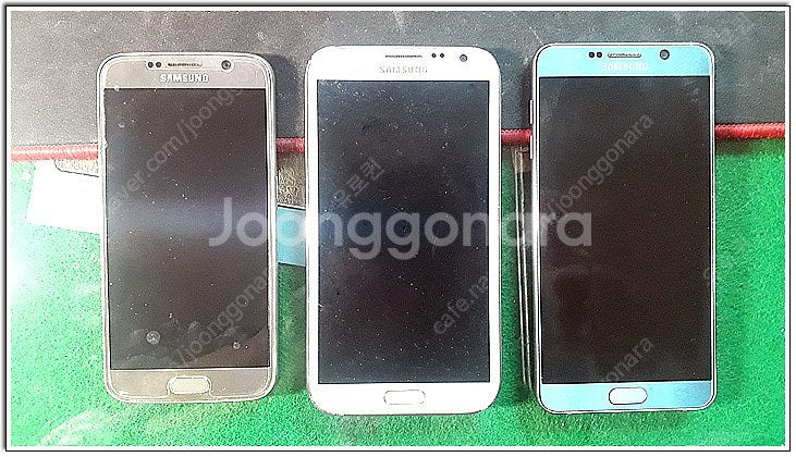 삼성 스마트폰 고장(전원 안들어옴) 3대 일괄 판매합니...--0