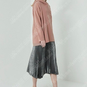 한섬 시스템 플리츠 후드원피스 세트