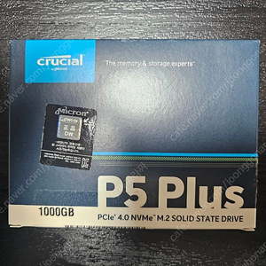 크루셜 P5 plus NVMe PCIe 4.0 1TB (미개봉)