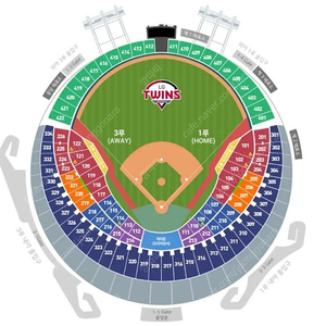 3/25(화) 엘지트윈스 vs 한화이글스 잠실 1루 네이비 3연석 팝니다