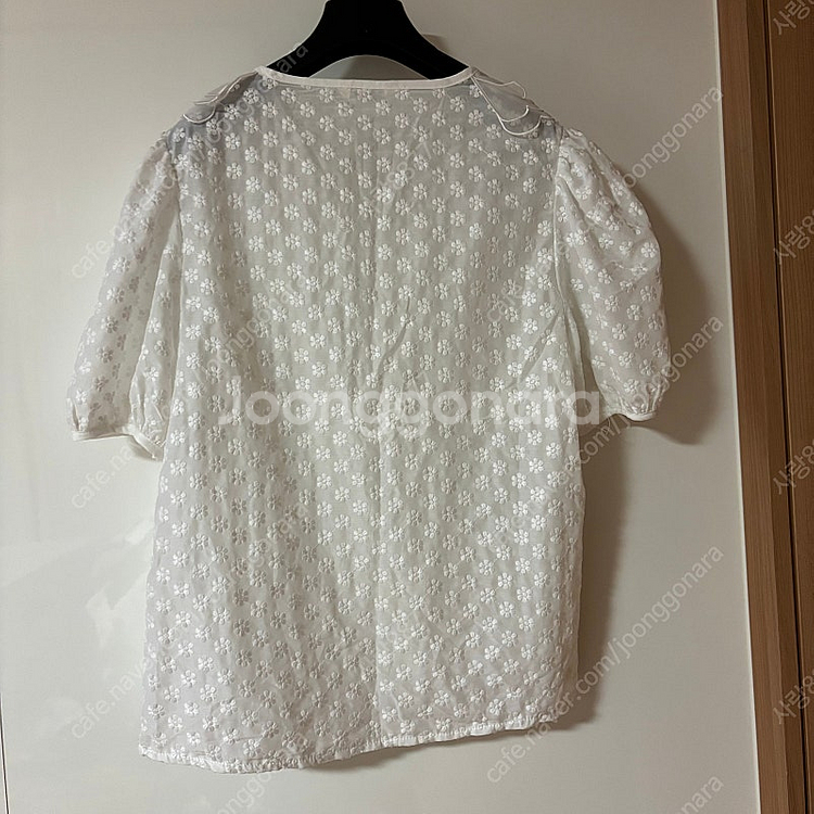 제이피크 레이스 오간자 빅카라 프릴 벌룬 퍼프 블라우스...--8