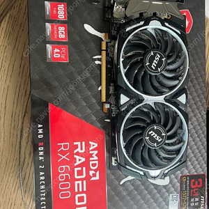 MSI RX6600 그래픽카드 판매합니다~