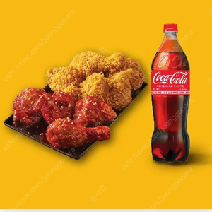 BBQ 황올 반 + 양념 반 + 콜라 1.25 팝니다.
