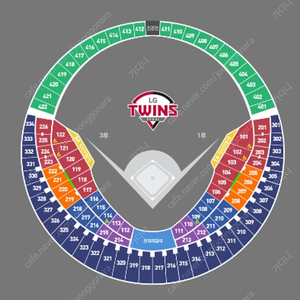 (교환)3월23일 엘지vs롯데 3루쪽 외야4연석